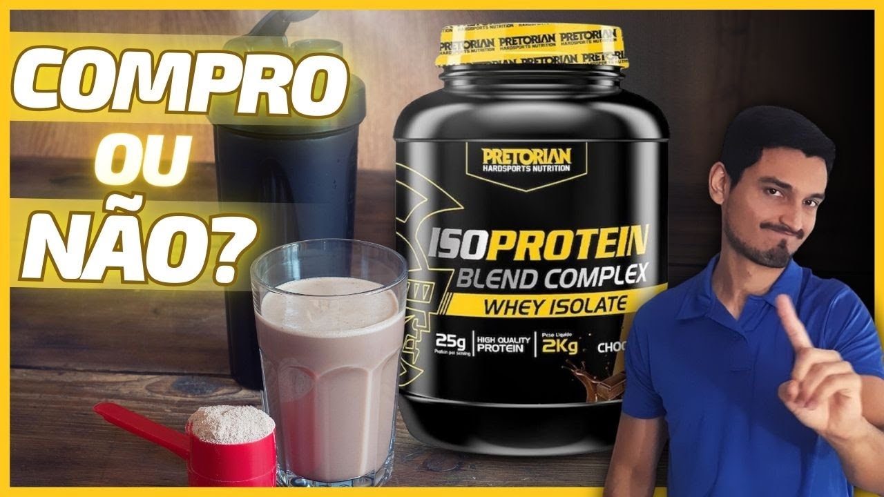 Miniatura da avaliação em vídeo de Suplemento Whey Blend Protein Concentrado e Isolado 900g Sabor Chocolate