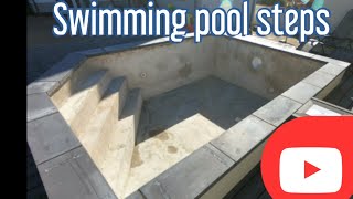 Bricklaying, How to build swimming pool steps and make waterproof