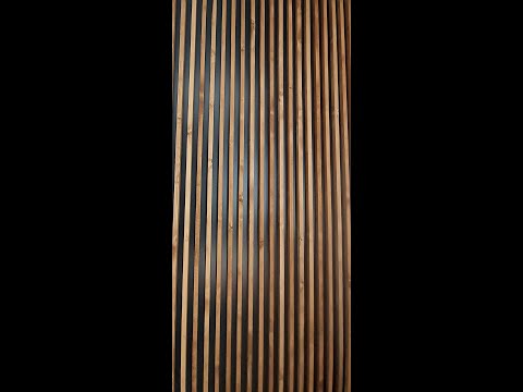 Lamele ścienne własnej produkcji z drewna. Zrób to sam.