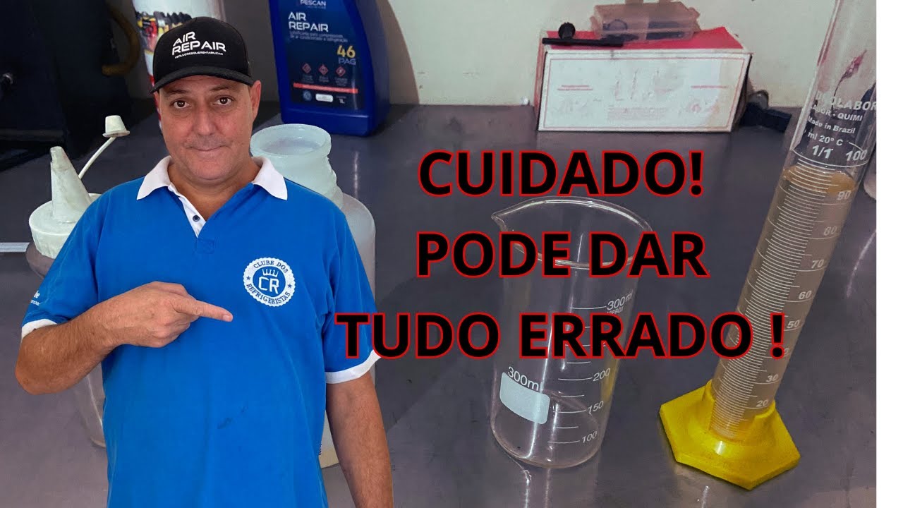 CUIDADO VOCÊ PODE ESTAR ERRANDO NA QUANTIDADE DE ÓLEO NO COMPRESSOR DE BOBEIRA 🔴😂💲💸 #ARCONDICIONADO