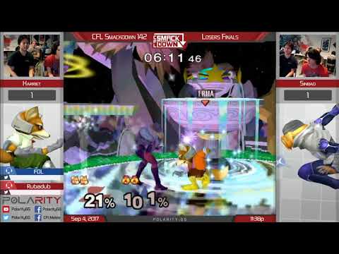 CFL Smackdown 142 Melee - Harriet (Fox) vs Sinbad (Sheik) - Losers Finals