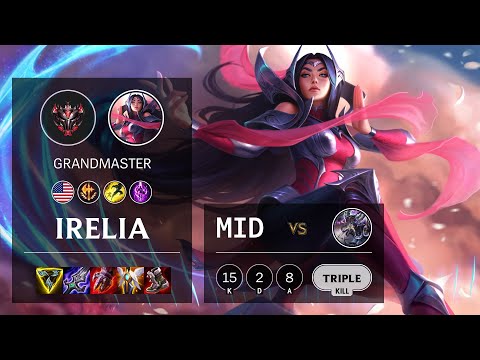 Irelia Mid vs Kassadin - NA Grandmaster Patch 10.25b