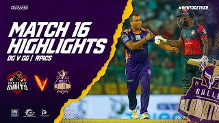 Match 16 | Galle Gladiators vs Dambulla Giants | Full Match Highlights LPL 2021