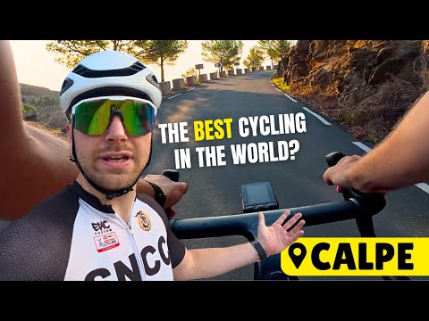 YouTube thumbnail for a Calpe cycling climb video