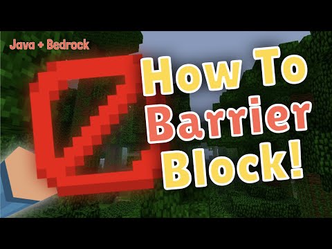UnderMyCap - How To Get And Use The Minecraft Barrier Block! Minecraft Tutorial! Java and Bedrock!!!