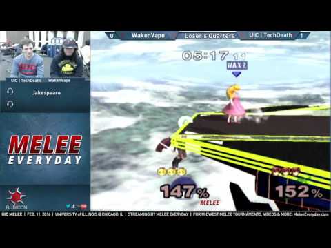 UIC Melee [2/11/16] - LQ: UIC | TechDeath (Marth) vs. WakenVape (Peach)