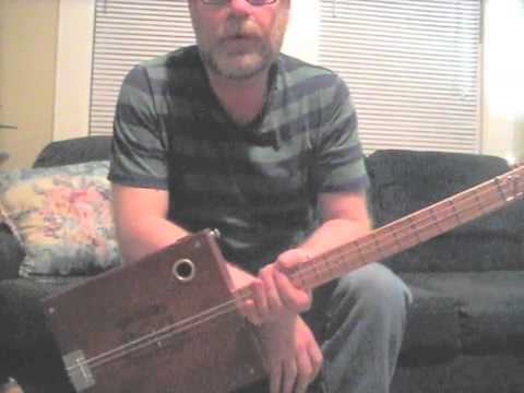 Dom Mendez 3 String Acoustic - Electric Cigar Box Guitar Bluesboy Jag