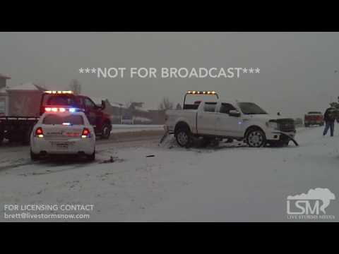 01-16-17 Aurora, CO  - Three Car Accident from Winter Storm Jupiter
