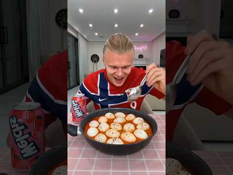 Mbappe comes up with a brilliant idea to get Haaland to eat his eggs #haaland #mbappe #worldcup