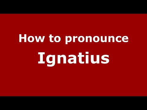 How to pronounce Ignatius (Indonesia/Indonesian) - PronounceNames.com