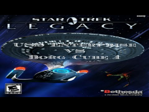 Star Trek Legacy: Constitution Class [Refit] VS Borg Cube 1
