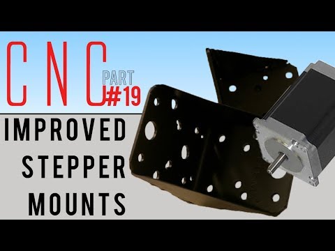 First DIY CNC build (part 19) - STEPPER Motor MOUNTs | improved | WELDING