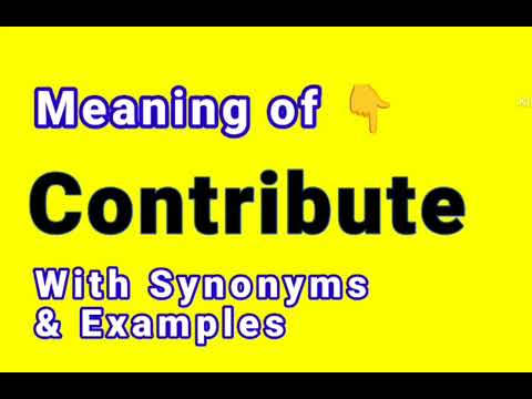 Antonym Contribute