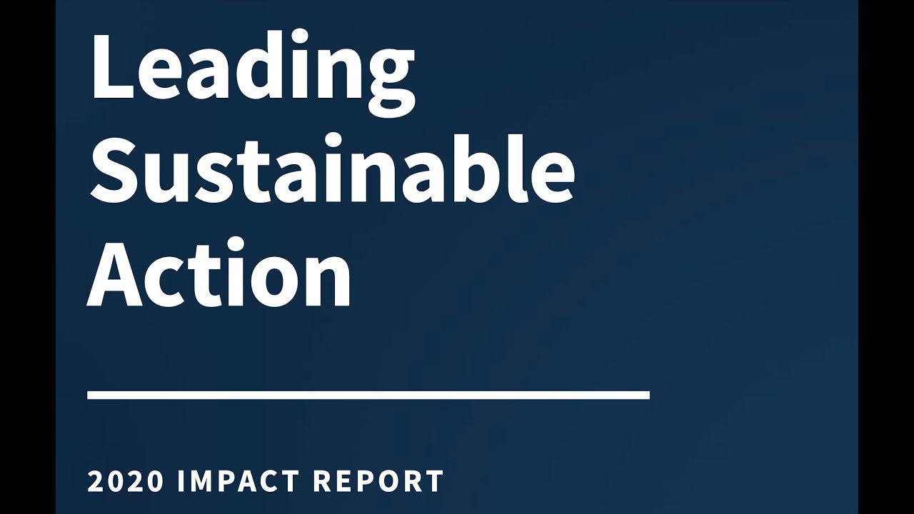 2020 Impact Report: Leading Sustainable Action
