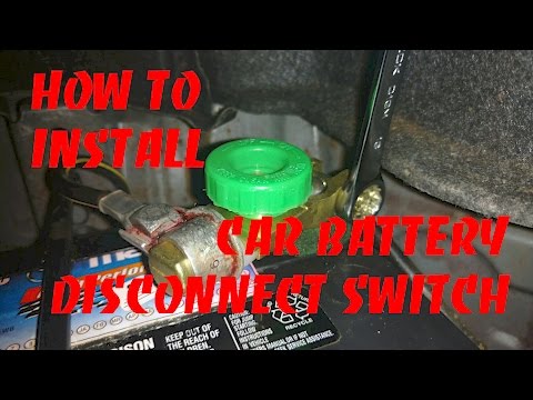 How To Install A Car Battery Disconnect Switch
