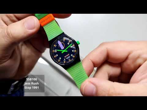 Swatch Jess Rush 1991 - Stop - SSB100 - VINTAGE