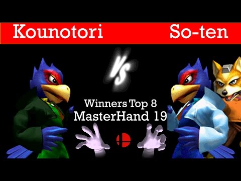 MasterHand 19 Winners Top 8 - Kounotori(Falco) vs. So-ten(Falco,Fox)