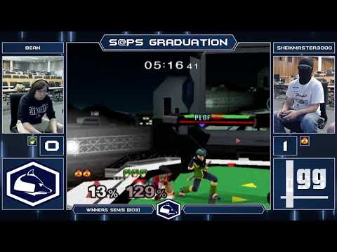 S@PS Graduation Melee Singles - Bean (Marth) vs SHEIKMASTER3000 (Sheik) - Winners Semis