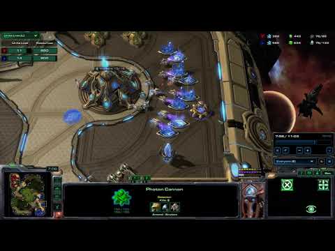 SC2 Defend mine drop as toss (Easiest version)