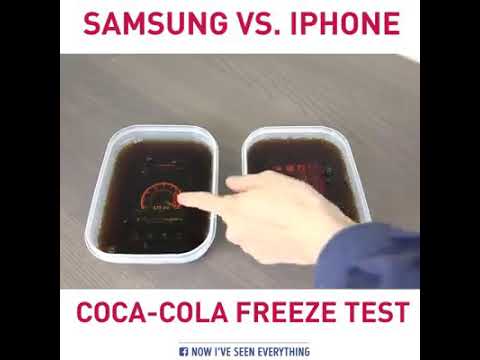 iPhone vs Samsung's Coca-Cola challenge