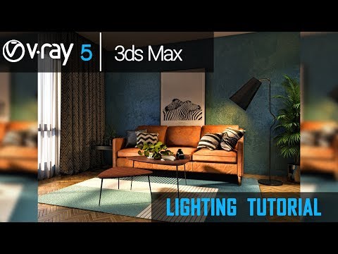 V Ray 5 for 3ds Max Beta | Interior Lighting tutorial  (New Features)