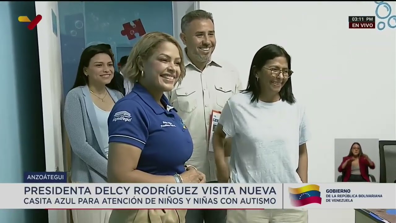 Delcy Rodríguez en el estado Anzoátegui, 8 de septiembre de 2026