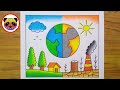 Environment Day Drawing / World Environment Day Drawing / Save Nature Drawing / Environment Drawing
