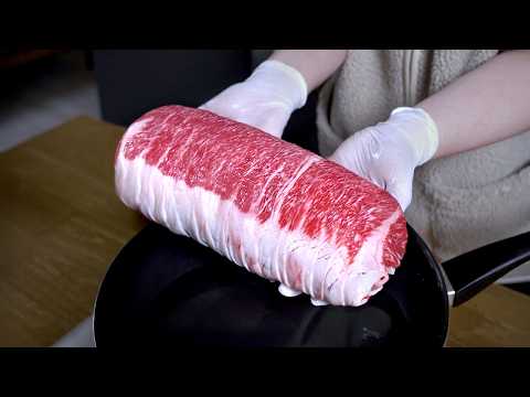 차돌박이 1000g으로 탕수육 튀기기 (feat.진밀면)