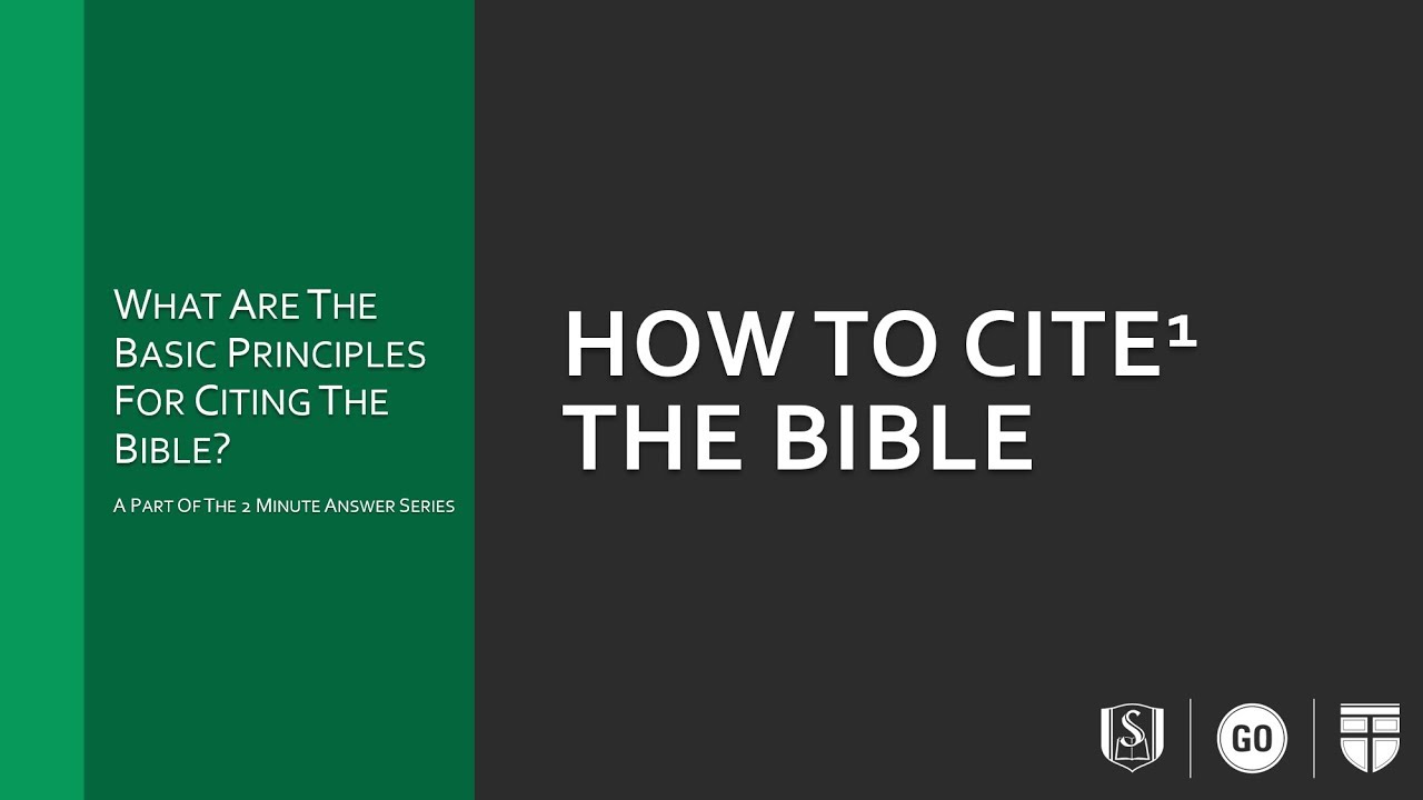 How do you cite an online Bible in MLA?
