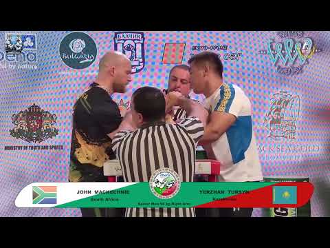 Mackechnie John vs Yerzhan Tursyn | Up to 90 kg | XLVI WORLD ARMWRESTLING CHAMPIONSHIP | 2025