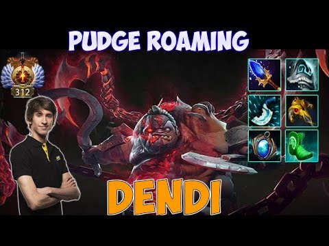 Dendi - Pudge Roaming Gameplay | Top Rank Pro Gameplay - Dota 2