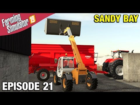 LOADING SILAGE Farming Simulator 19 Timelapse - Sandy Bay Seasons FS19 Ep 21