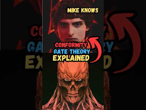 The Conformity Gate Theory Explained 🕵️‍♂️ #shorts  #strangerthings #mikewheeler #willbyers #eleven