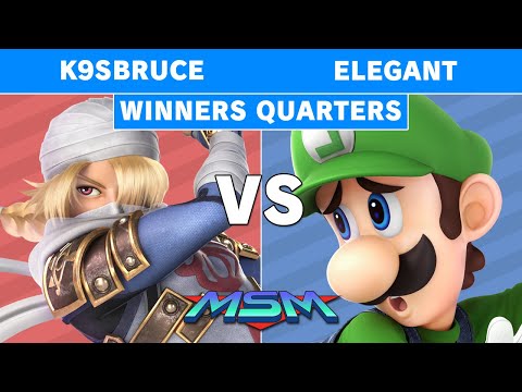 MSM 186 - PA | K9SBruce (Sheik) vs Elegant (Luigi) Winners Quarters - Smash Ultimate