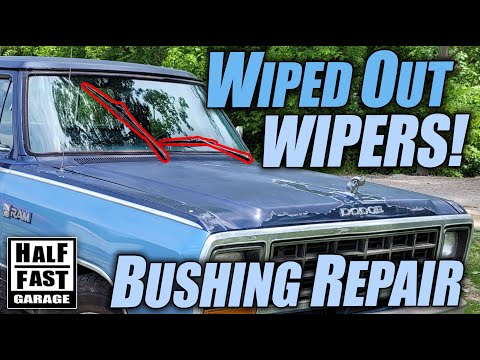 Dodge D150 / Mopar Wiper Linkage Bushing Installation and Repair - Fix Broken Wipers
