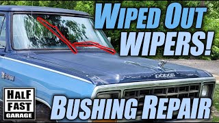 Dodge D150 / Mopar Wiper Linkage Bushing Installation and Repair - Fix Broken Wipers