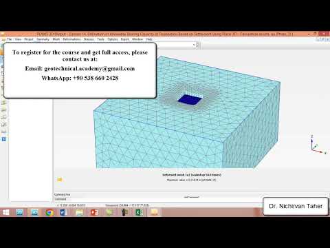 Lesson 14. Estimation of Allowable Bearing Capacity of Foundation Based on Settlement By Plaxis 3D