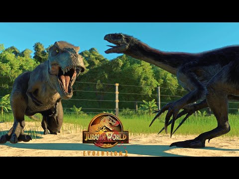 THERIZINOSAURUS vs Med Carnivore Dinosaurs Fighting | Jurassic World Evolution 2 🦖