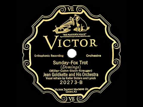 1926 Jean Goldkette - Sunday (Keller Sisters & Lynch, vocal)