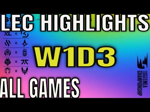 LEC Highlights ALL GAMES W1D3 Summer 2023 | Week 1 Day 3