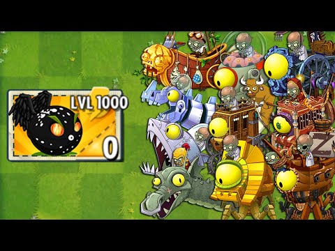 CITRON Plant LEVEL 1000 vs All Final Boss - Plants vs Zombies 2 Mod