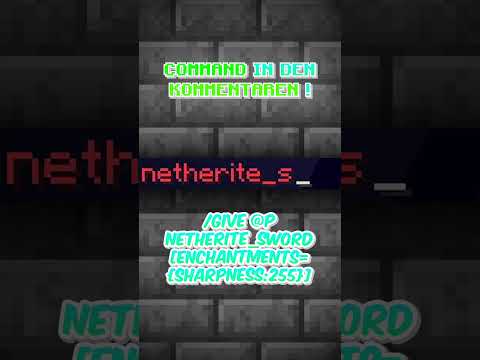 DAS IST DAS STÄRKSTE OP SCHWERT #minecraft #command #tutorial #shorts