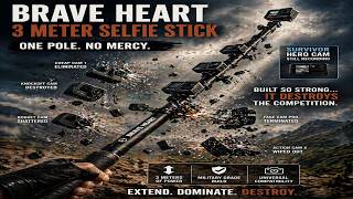 BRAVE HEART 3 METER SELFIE STICK ONE POLE. NO MERCY.