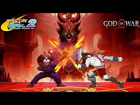 Shin Akuma vs. Kratos - Street Fighter X God of War