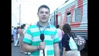 preview picture of video 'Отъезд волонтеров в Казань'