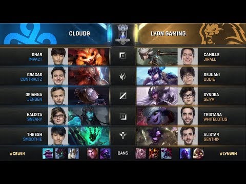 S7 Worlds 2017 | Cloud 9 vs Lyon Gaming Game 1 | Finals of Play in Stage  | C9 vs LYN