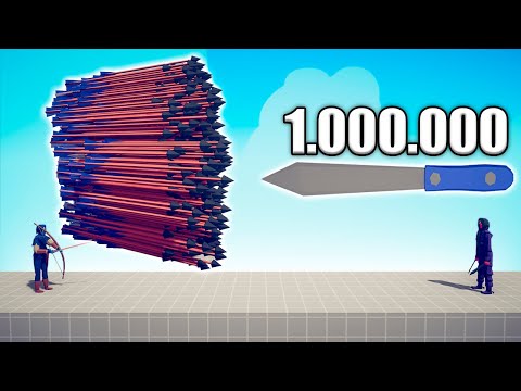1.000.000 DAMAGE KNIFE vs EVERY GOD - TABS | Totally Accurate Battle Simulator 2024