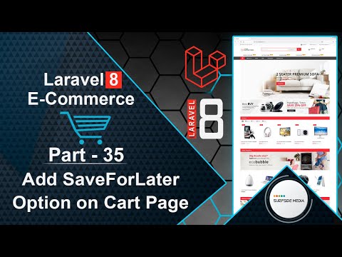 Laravel 8 E Commerce Add SaveForLater Option on Cart Page