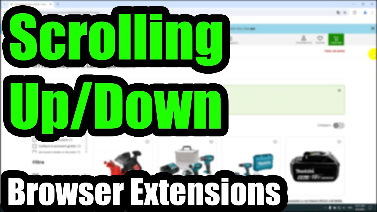 Why Scrolling Up/Down doesn't work on a website? (Cookies, Extensions, Scroll Bar not shown, Wheel)