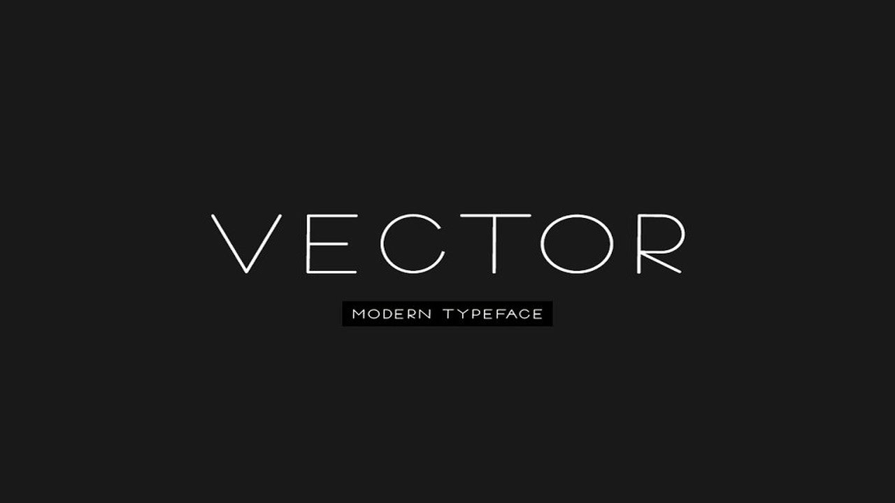 VECTOR   Minimal & Modern Typeface Font Free Download